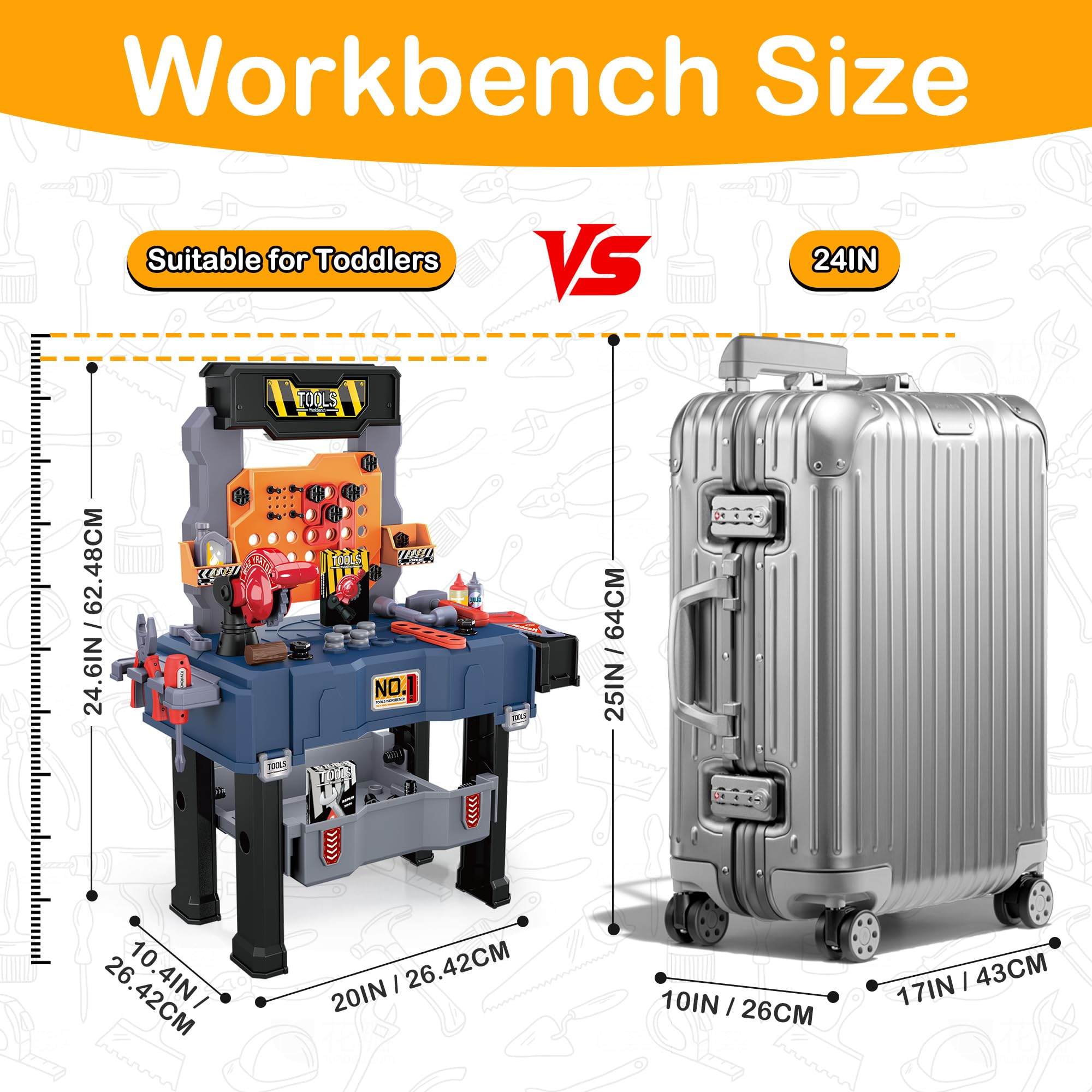 Amazon.com: Honeystar Kids Tool Bench with Electric Drill, 65PCS Amazon.com: Honeystar Kids Tool Bench with Electric Drill, 65PCS